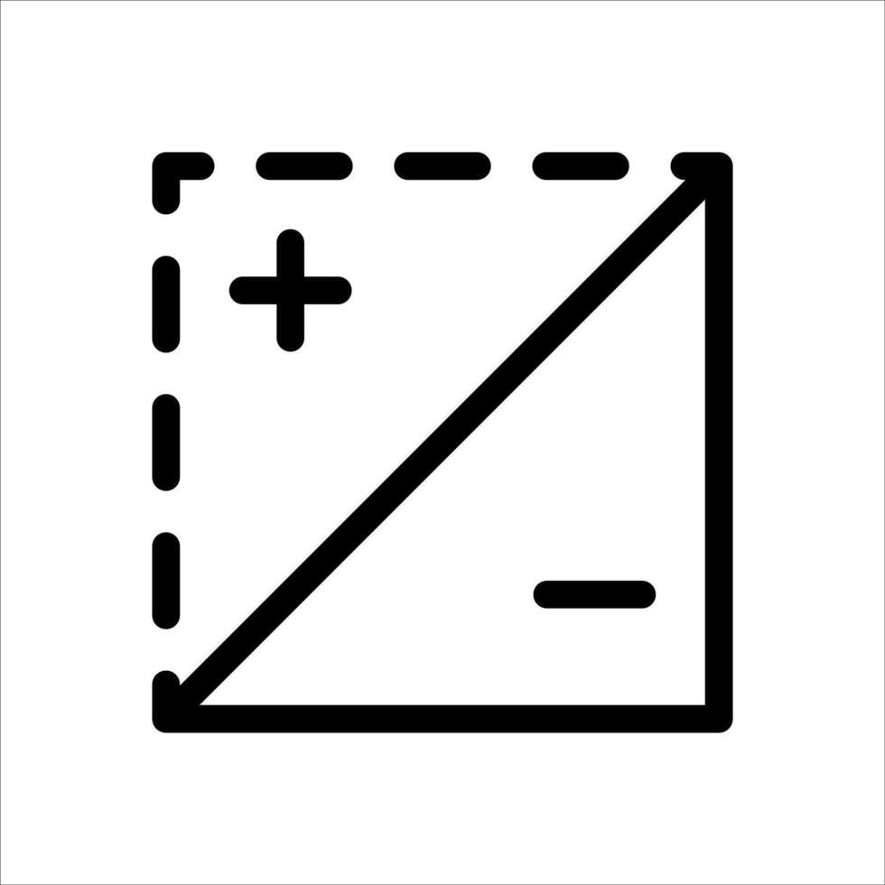 A square with a plus sign on it vector