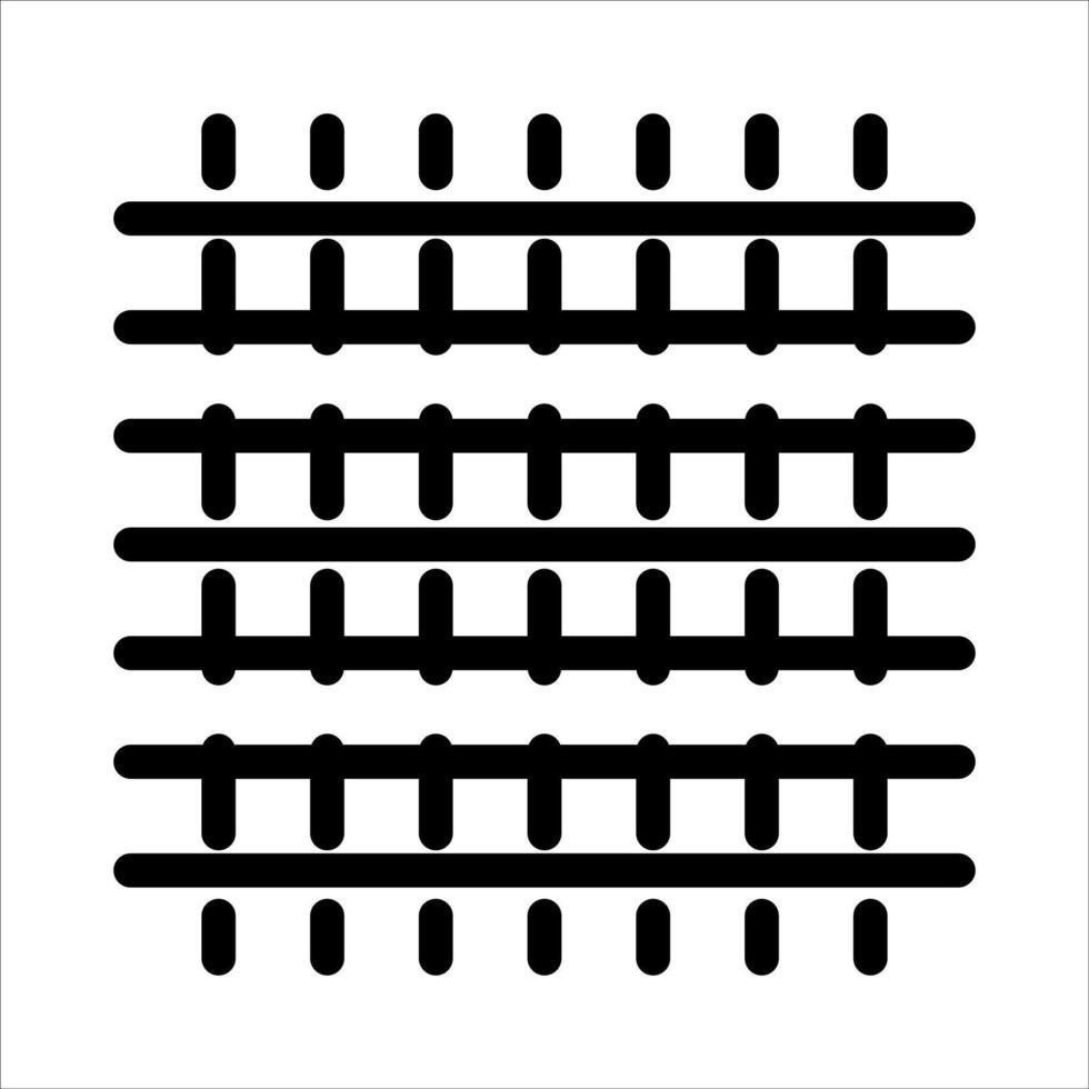A black and white square with a row of dots vector