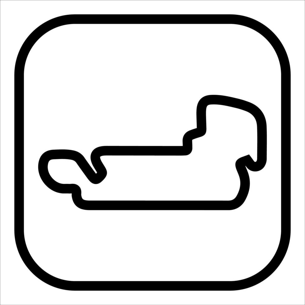 A black and white icon of a person laying down vector