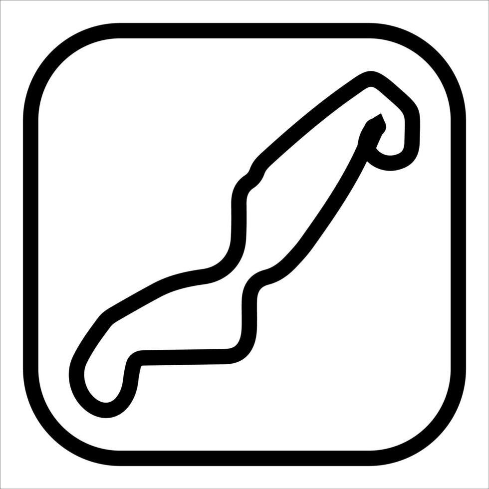 The track line icon vector