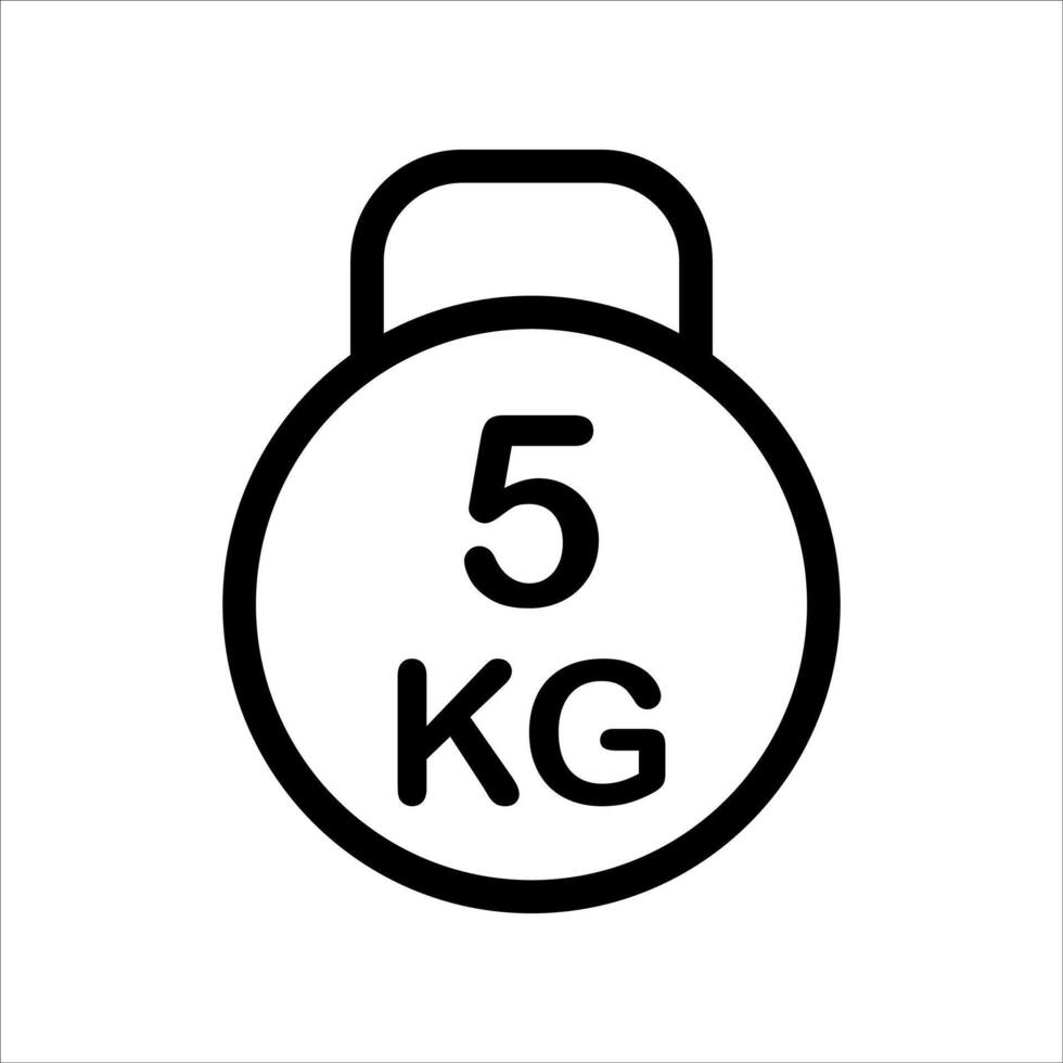 Weight lifting icon illustration vector
