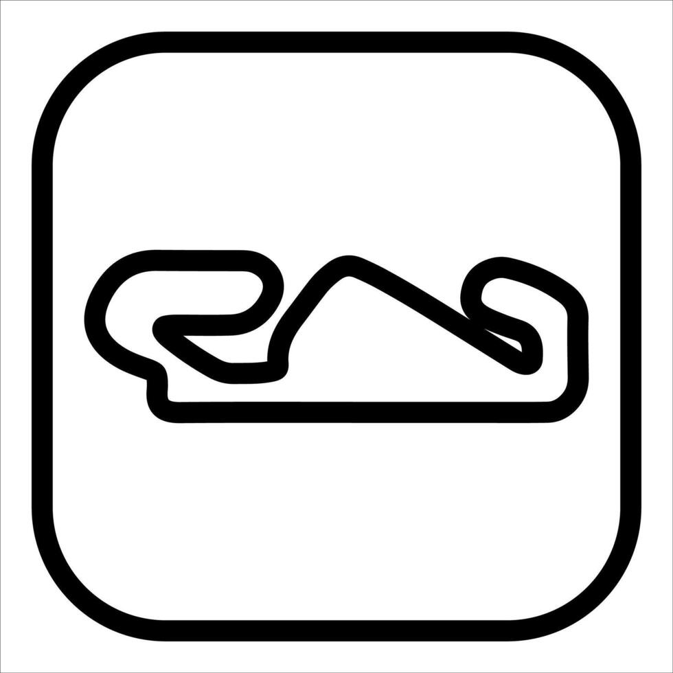 The circuit line icon vector