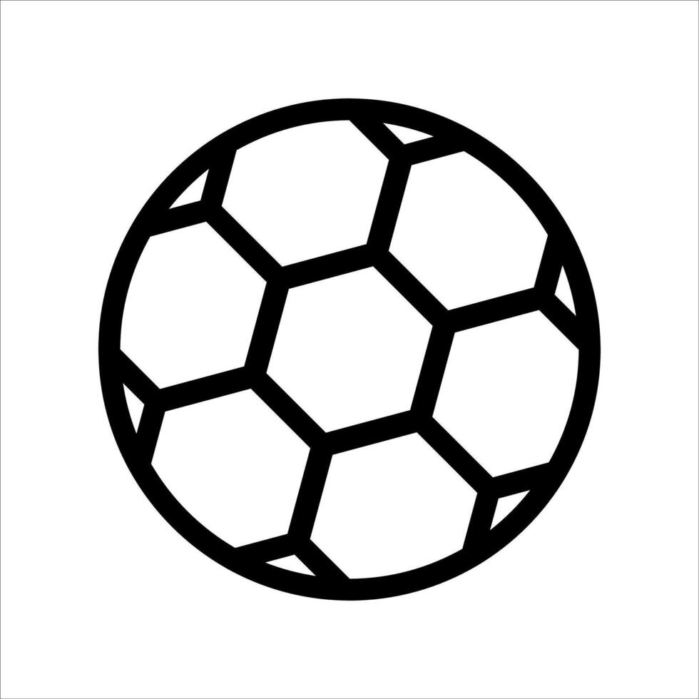 A soccer ball icon on a white background vector