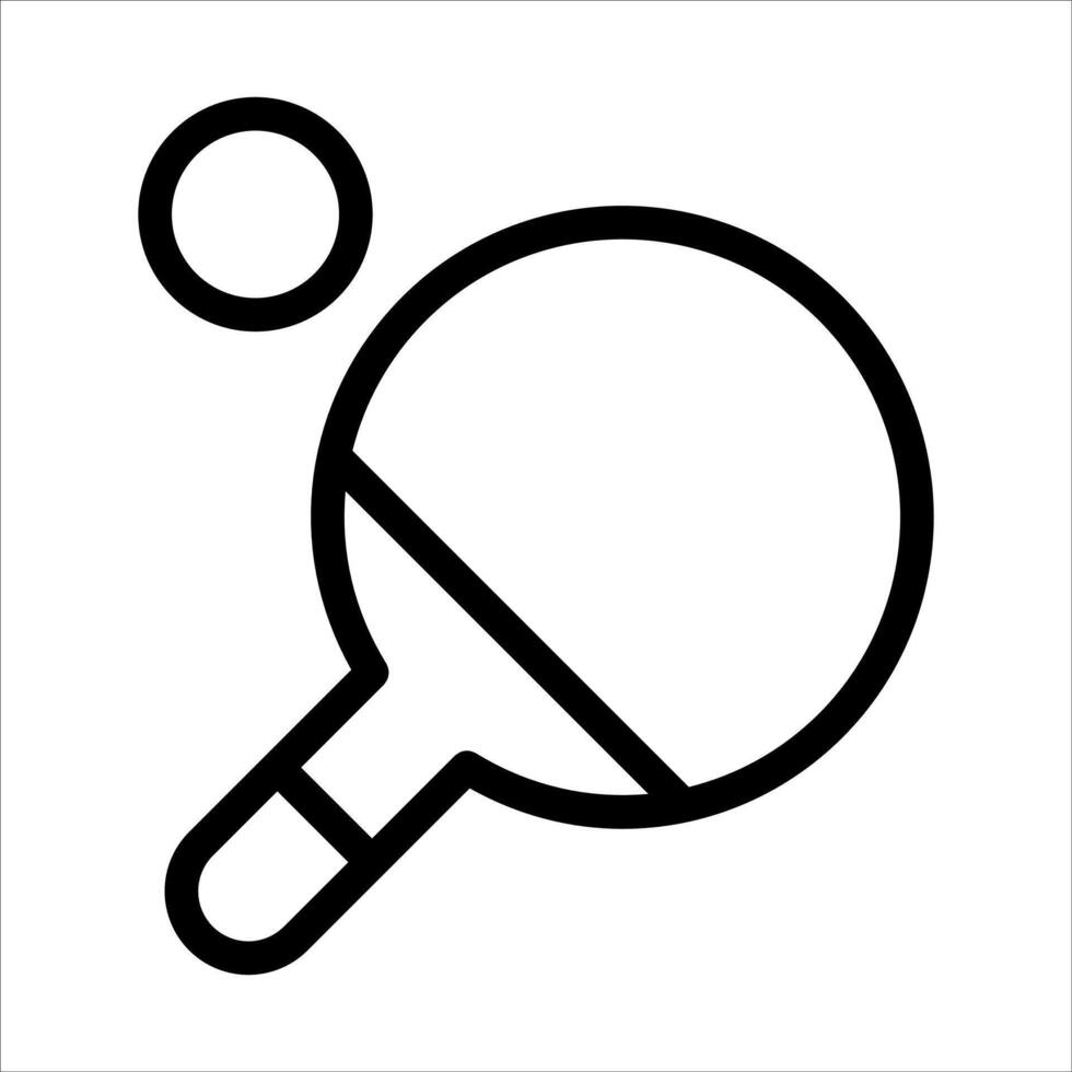 Table tennis icon vector