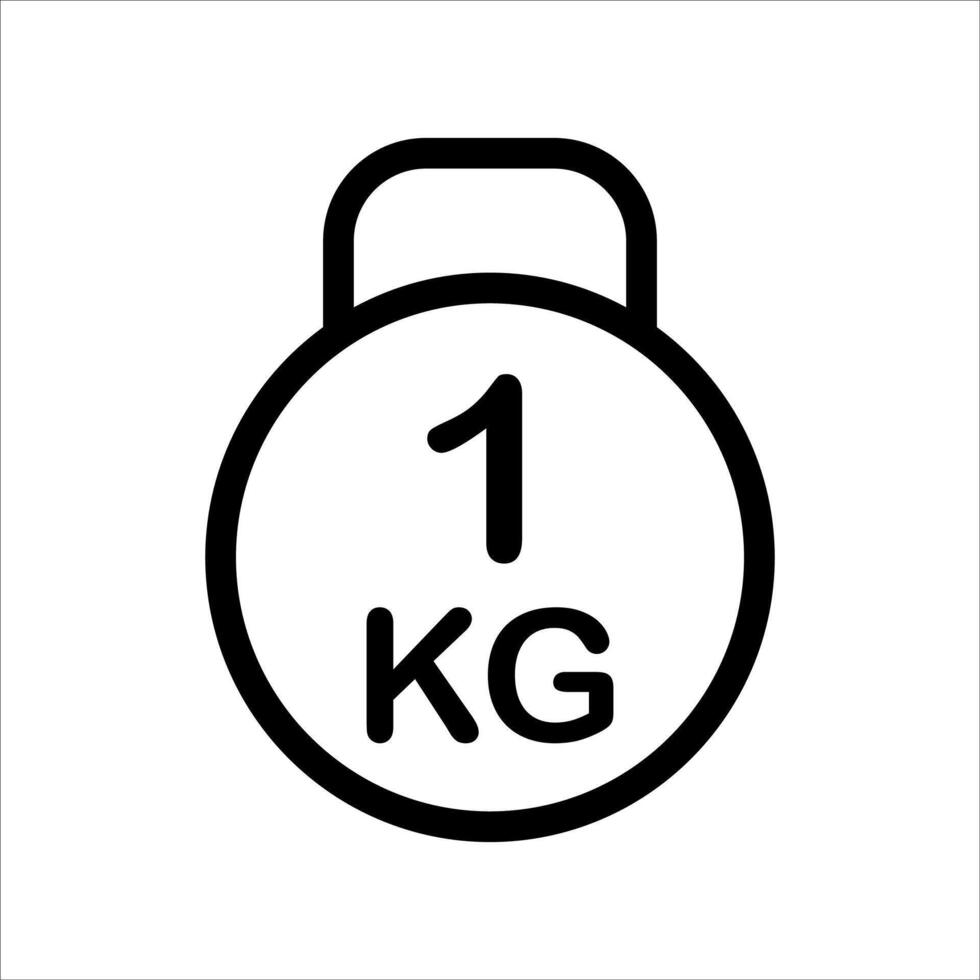 The weight scale icon is shown on a white background vector