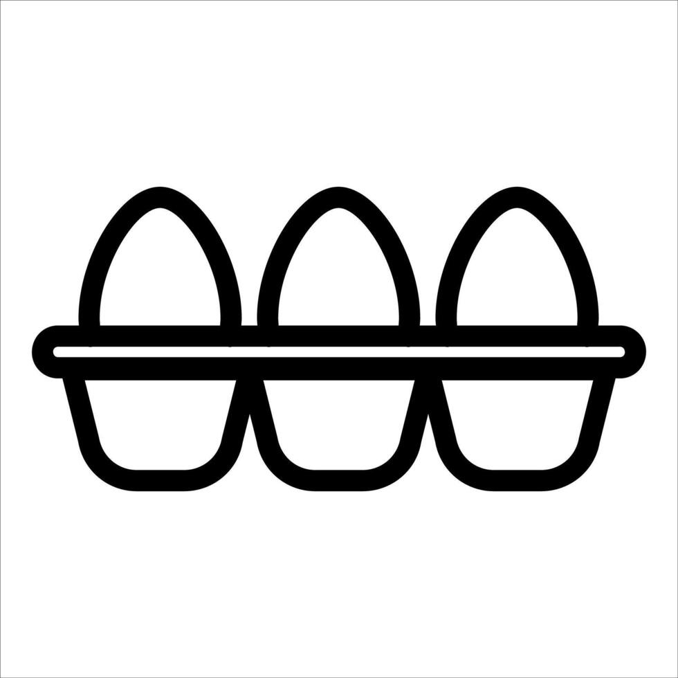 Eggs in a basket icon illustration vector