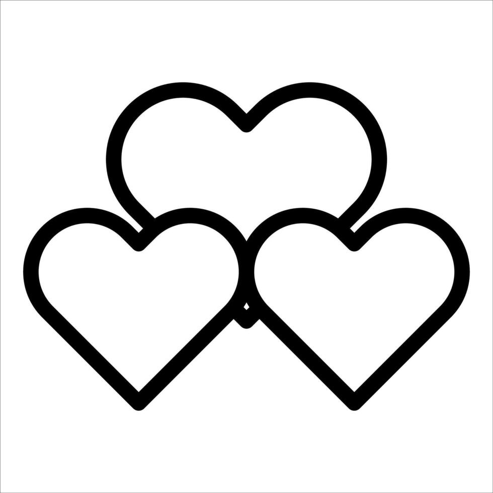 Heart icon illustration vector