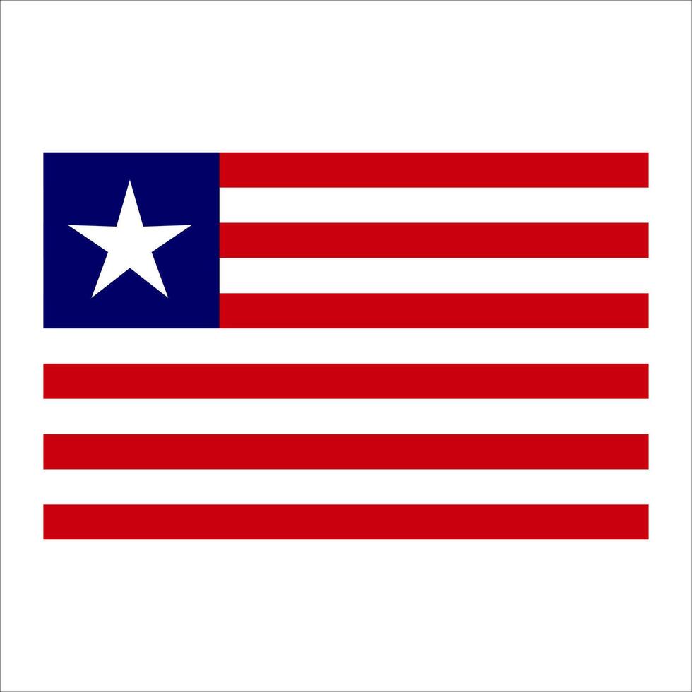 The flag of libya is shown on a white background vector