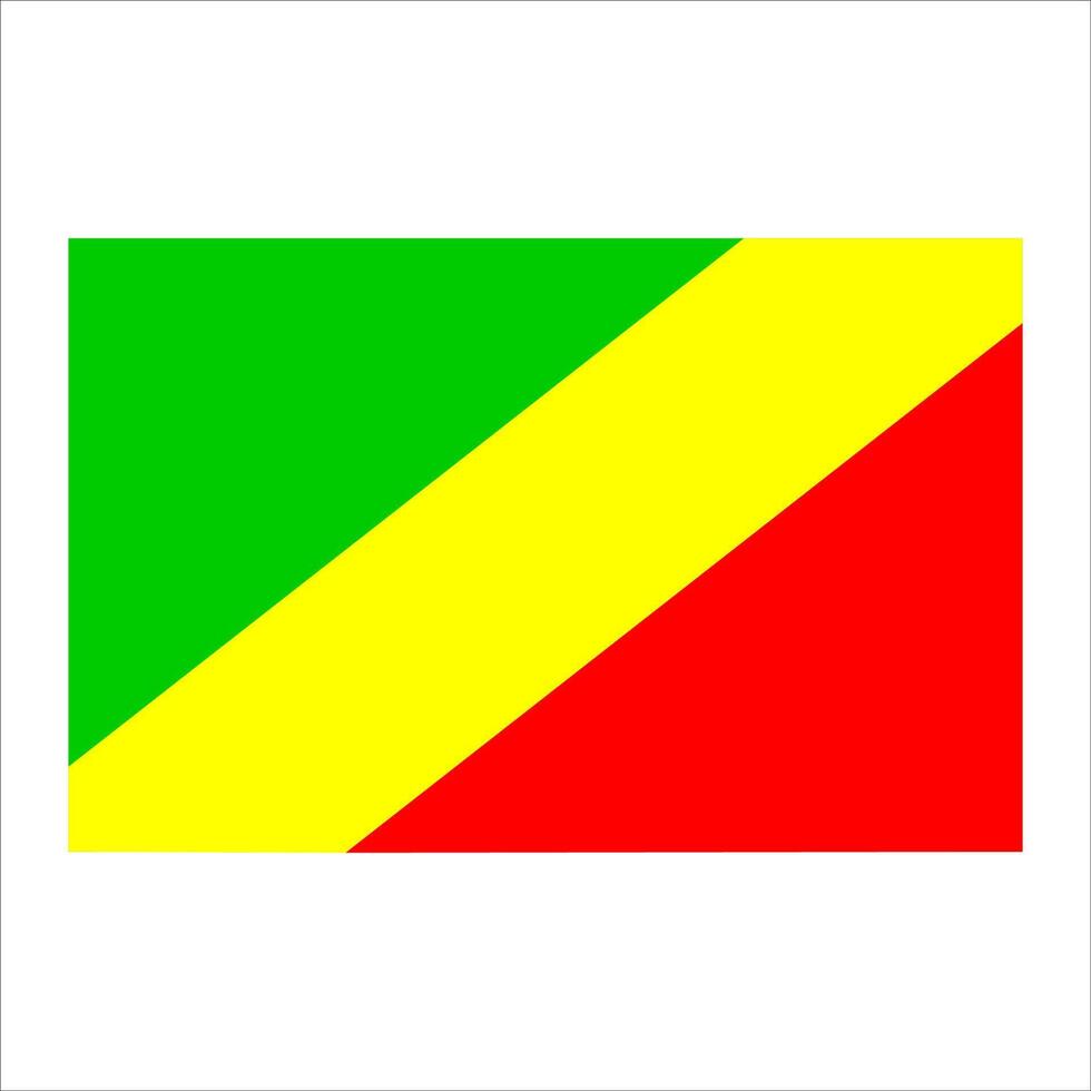 The flag of the republic of congo vector