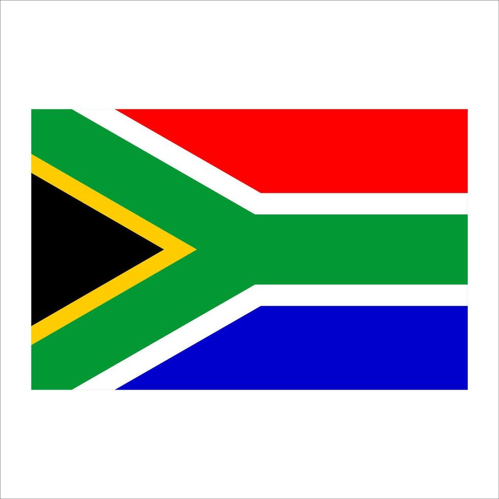 The flag of south africa vector