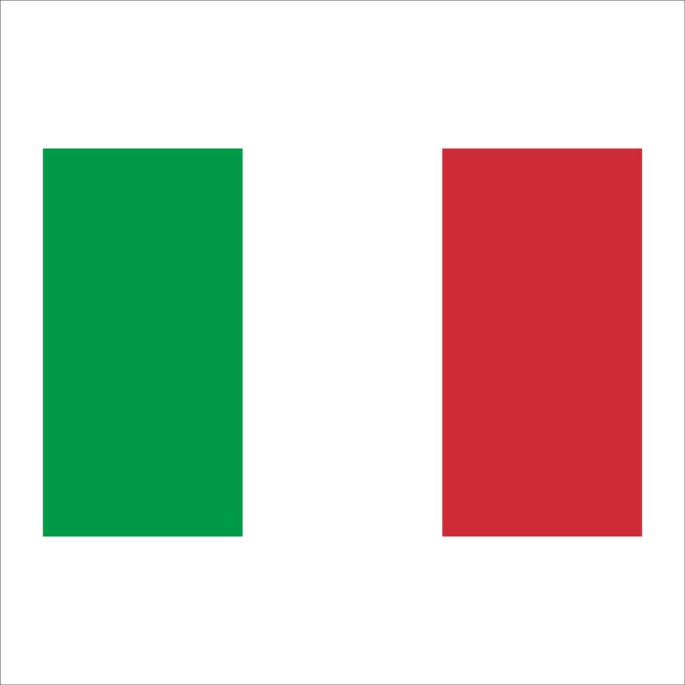 The flag of italy vector