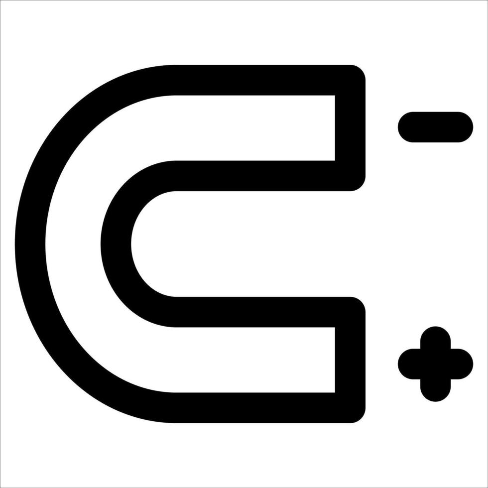 A black and white logo with the letter c vector