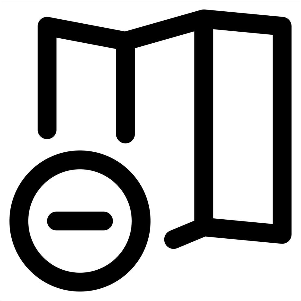 A black and white icon of a door with a sign that says closed vector