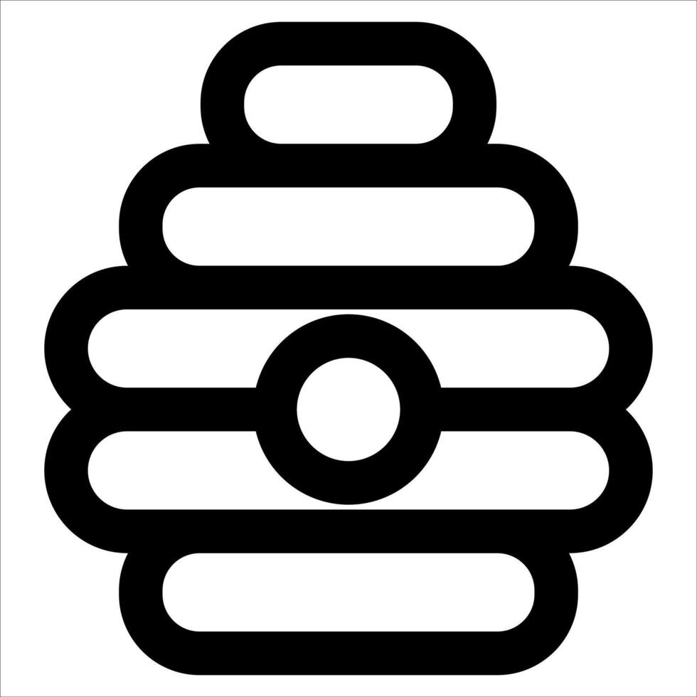 A black and white logo of a bee vector
