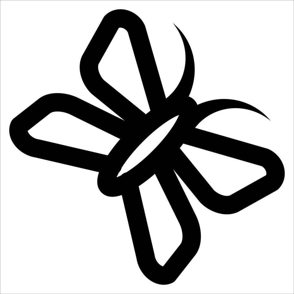 Butterfly tattoo design free vector
