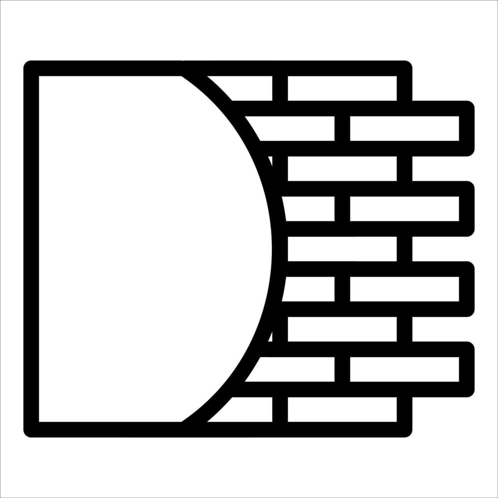 A brick wall with a letter d on it vector