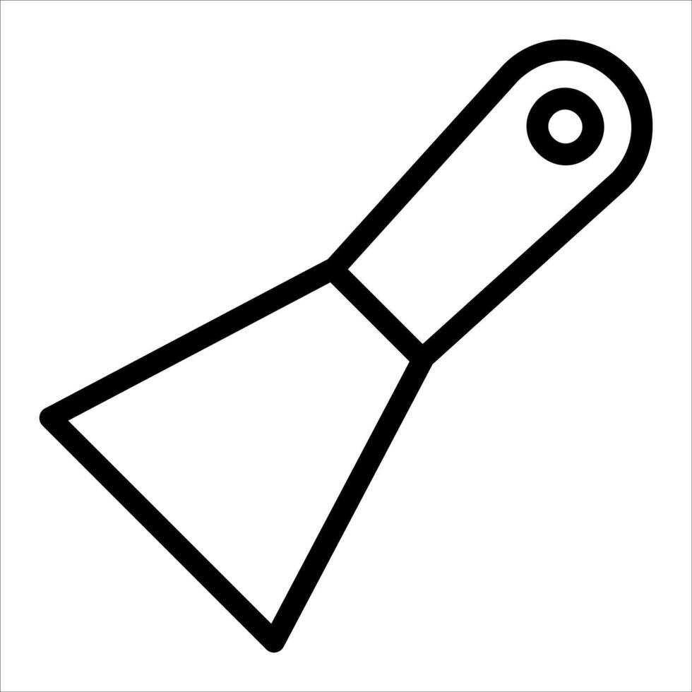 A black and white outline of a tool vector