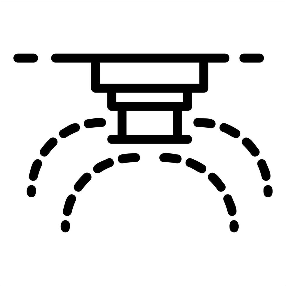 A black and white illustration of a sink vector