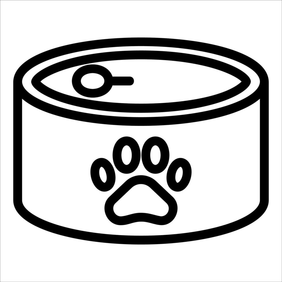 Can of food icon vector