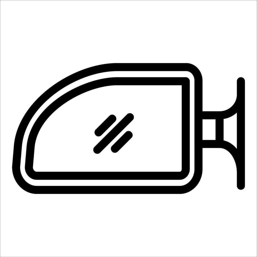 Car rear view mirror icon illustration vector