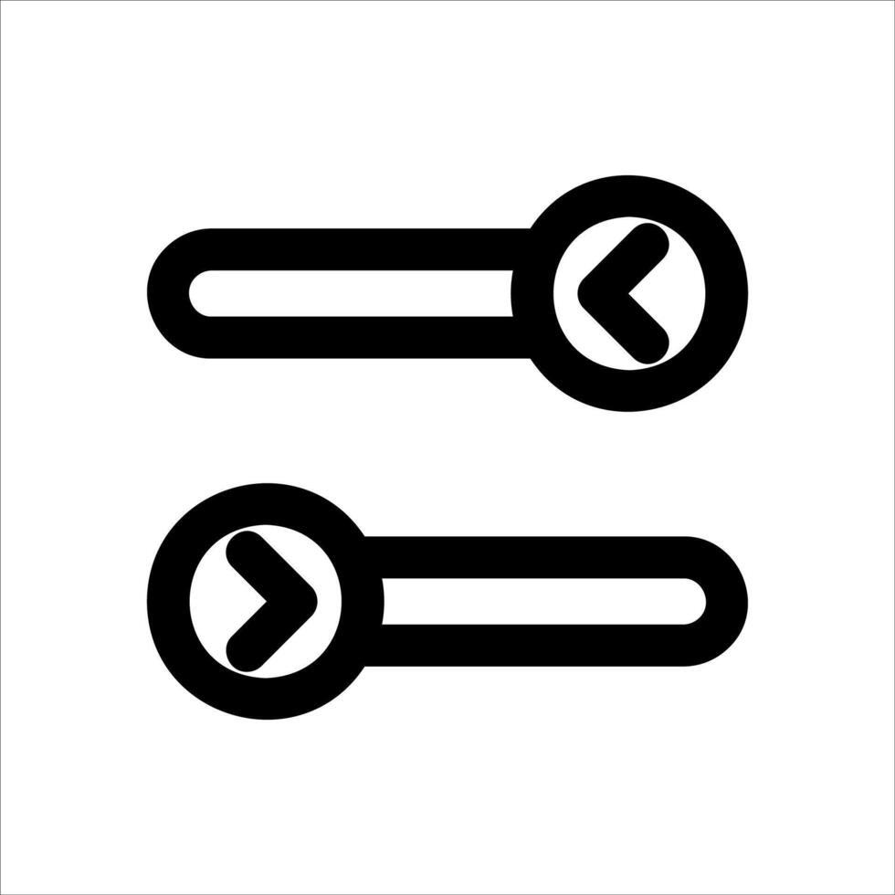 Two black and white icons of a pair of scissors vector