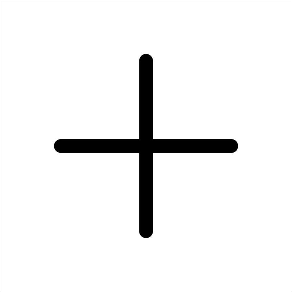 A cross symbol on a white background vector