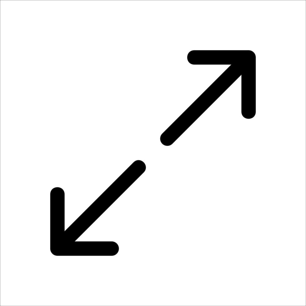 Arrows pointing in opposite directions on a white background vector