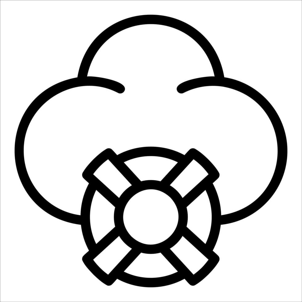 A cloud with a heart on it vector