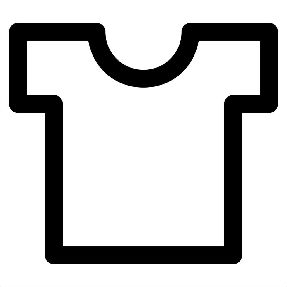 A black and white t - shirt icon vector