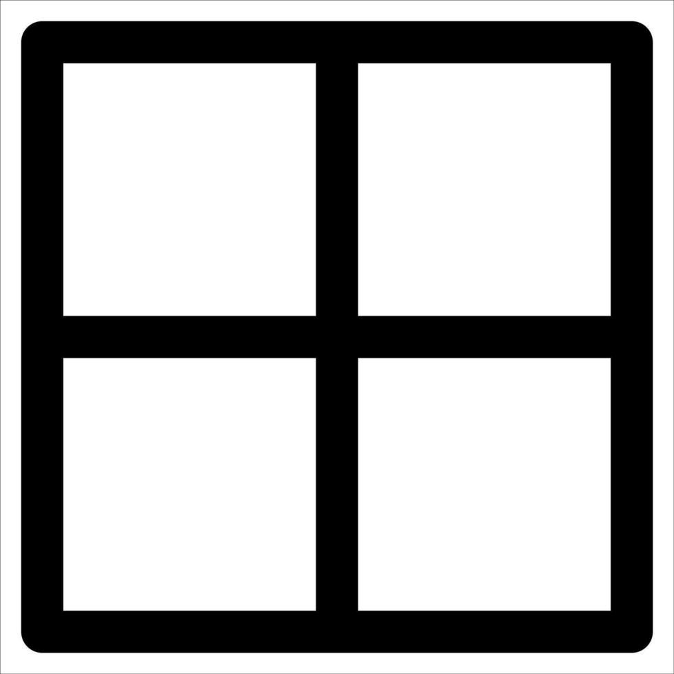 A square with four squares inside it vector