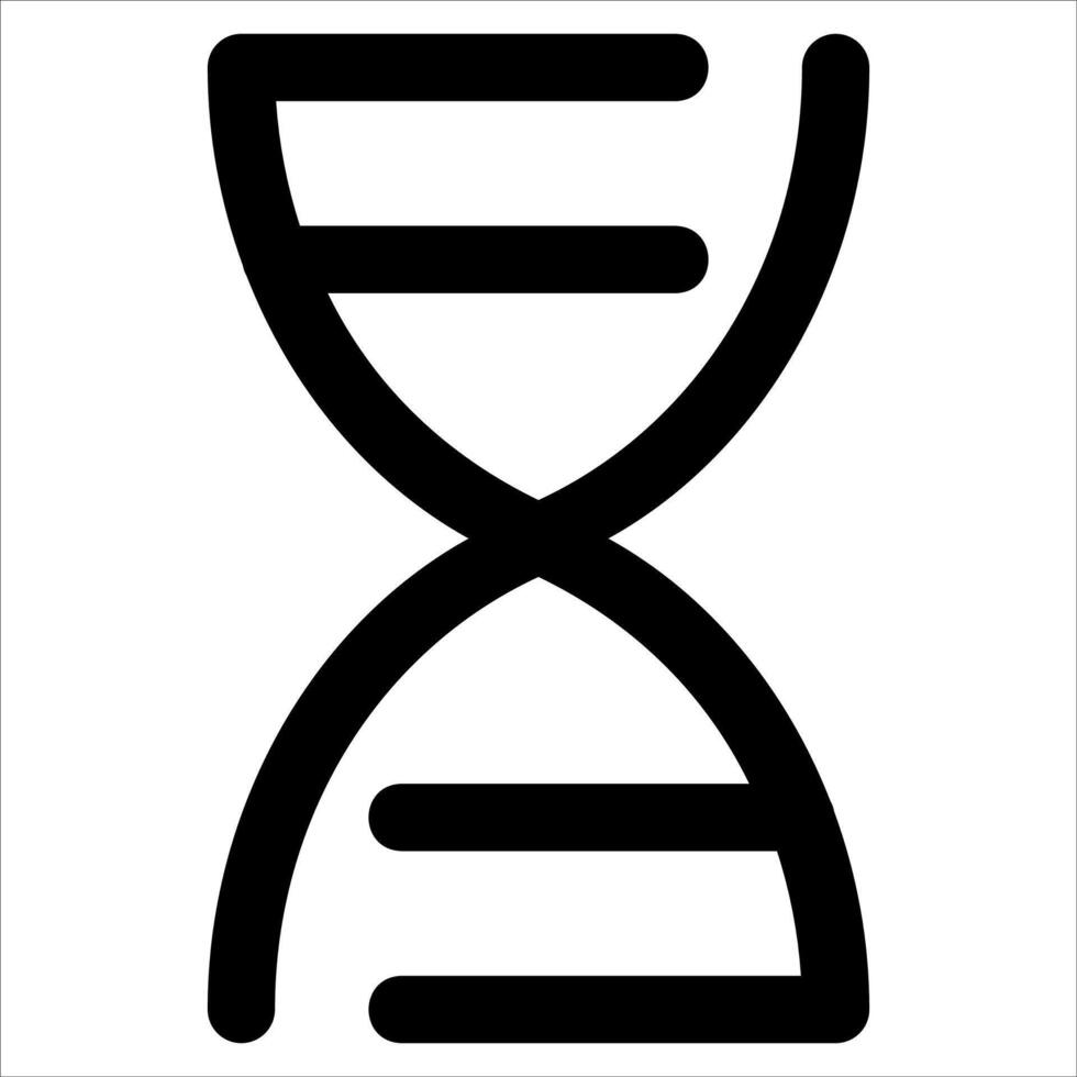 A dna symbol on a white background vector