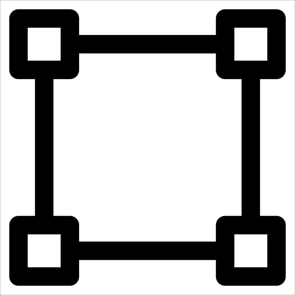 Square frame icon vector