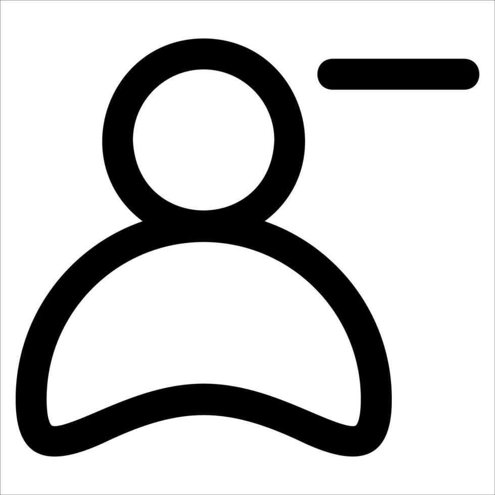 A person with a head and a nose icon vector