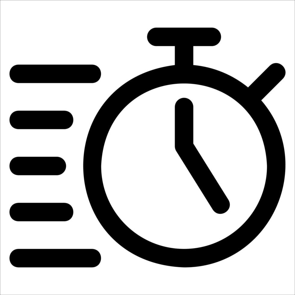 A stopwatch icon on a white background vector
