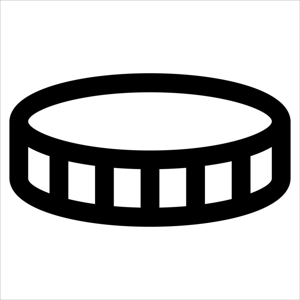 A black and white image of a ring vector