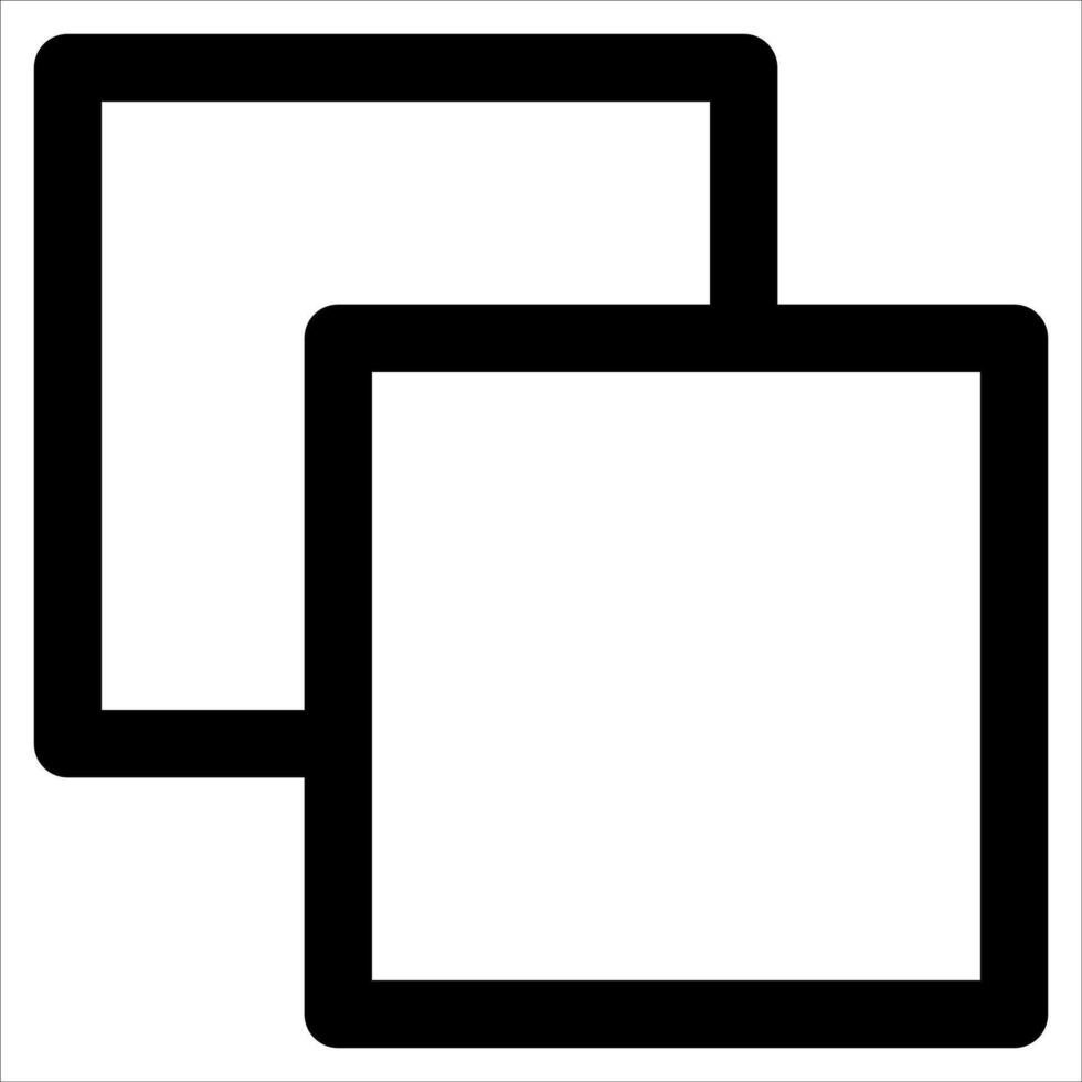 Two square boxes with black lines on them vector
