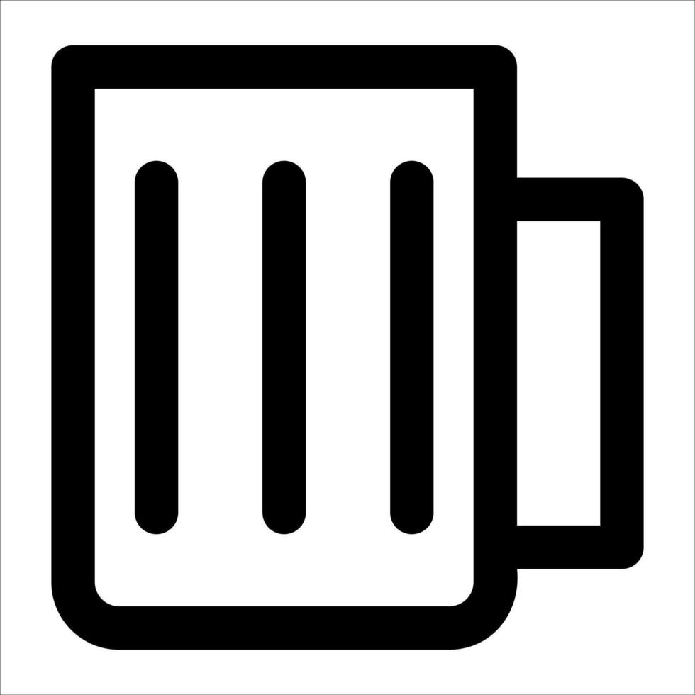 Beer mug icon vector