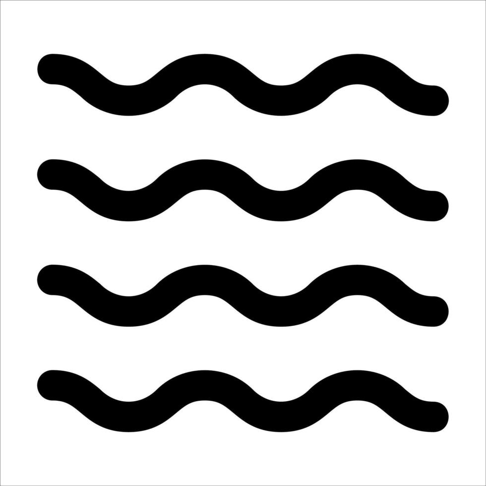 A black and white image of waves vector