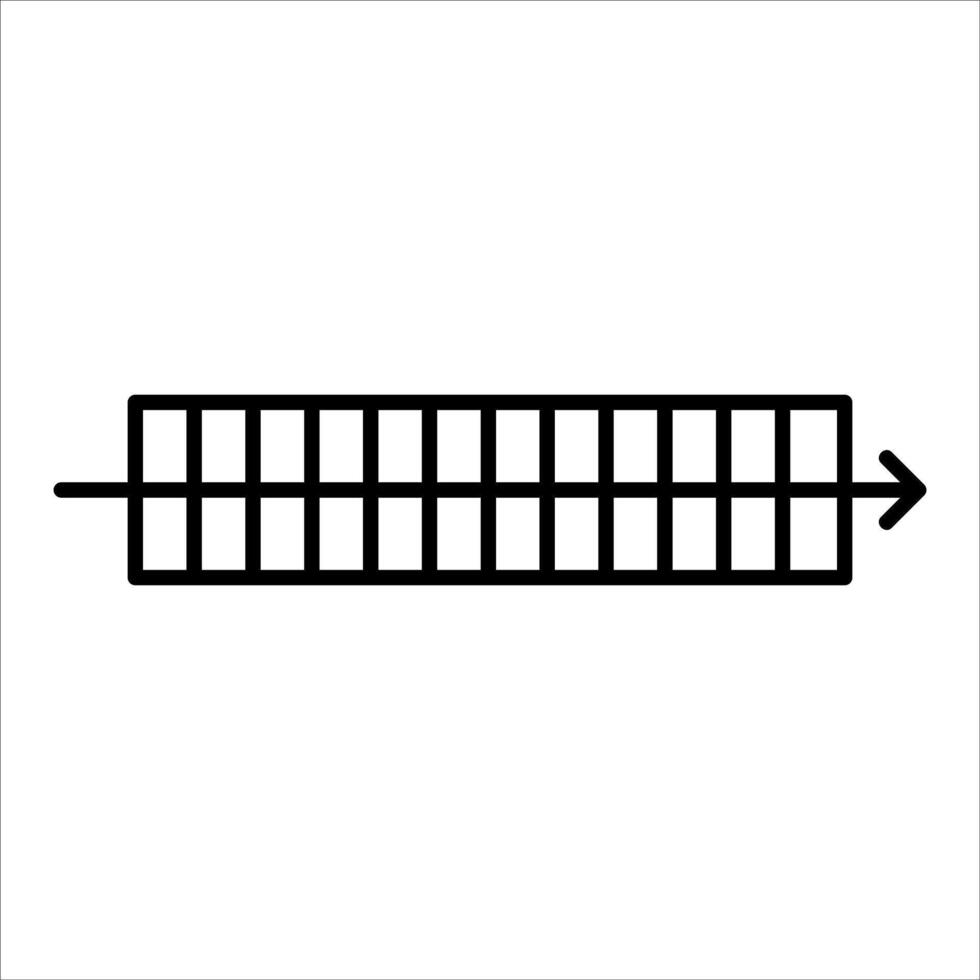 A train track icon on a white background vector