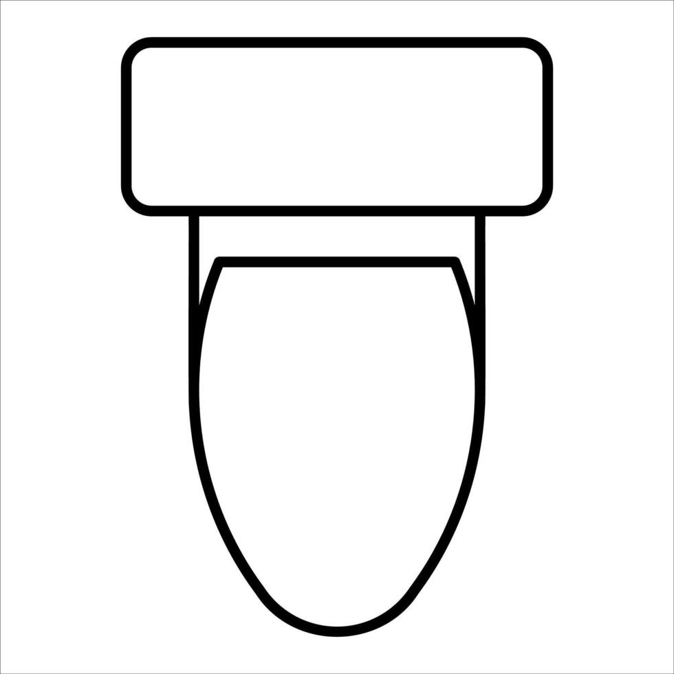A toilet bowl with a lid on it vector