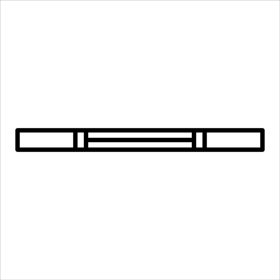 A black and white line drawing of a bar vector