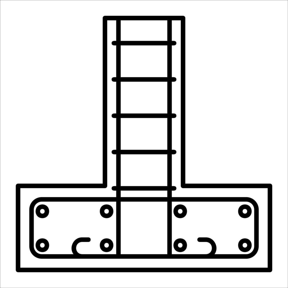 A ladder with a handle and a ladder on top vector
