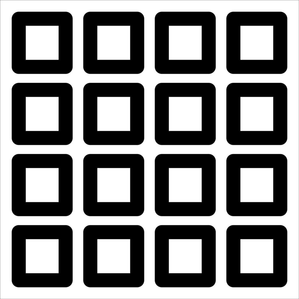 A black and white square pattern with squares vector