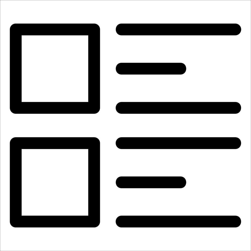 A check box icon with two boxes vector