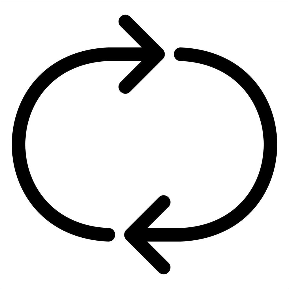 A circle with arrows pointing in different directions vector