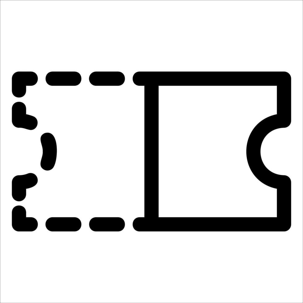 A black and white icon of a piece of paper vector