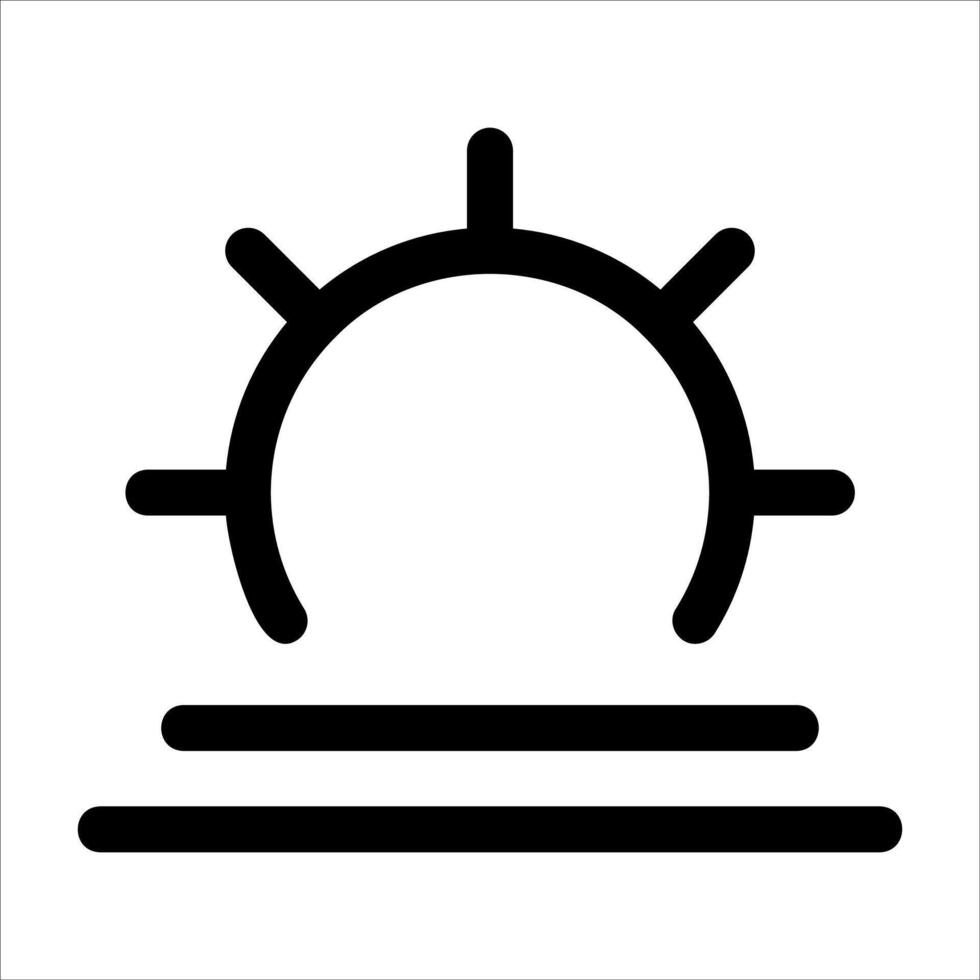 Sunrise icon illustration vector