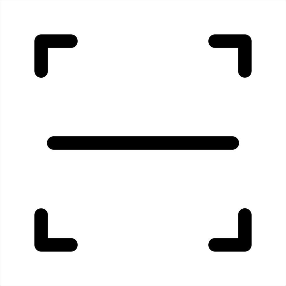A square with two lines on it vector