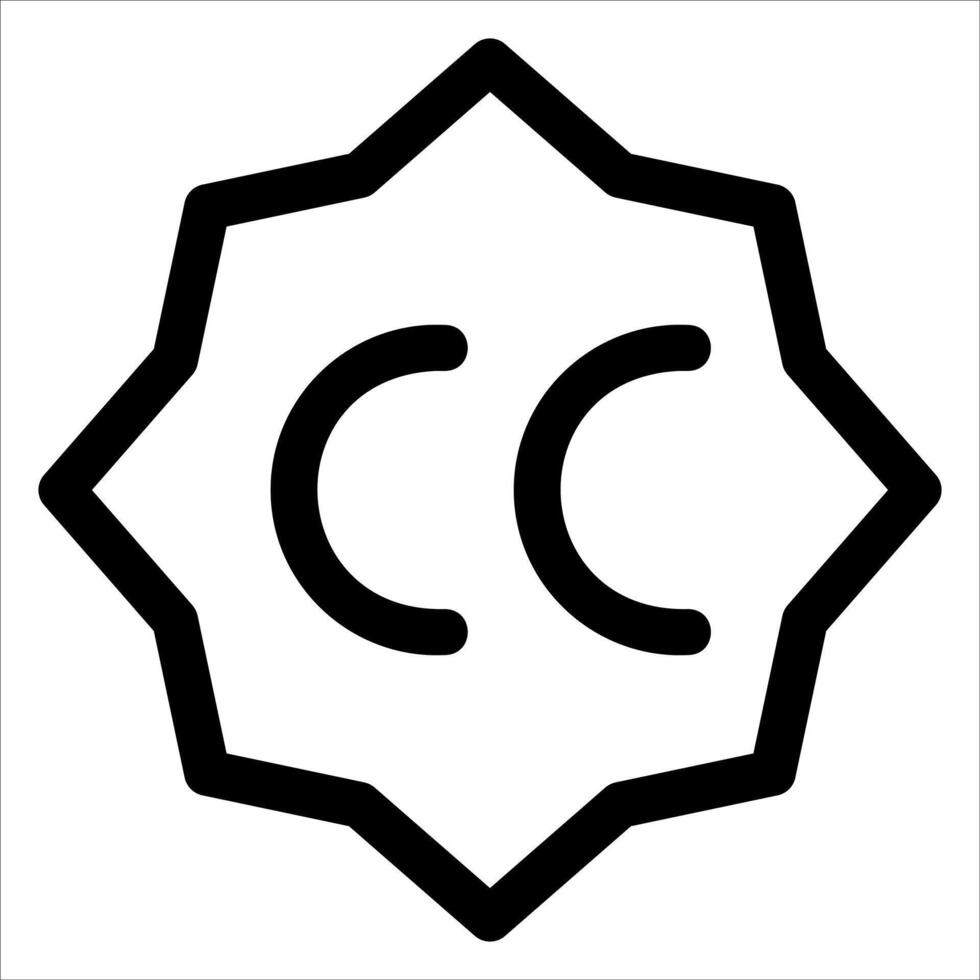 The symbol for the c is shown in a black and white image vector