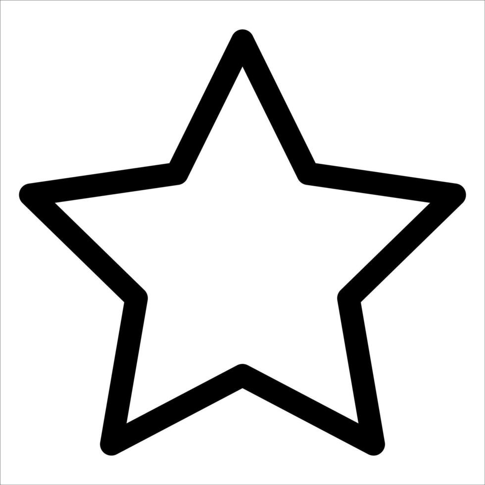 Star icon for a star shape vector